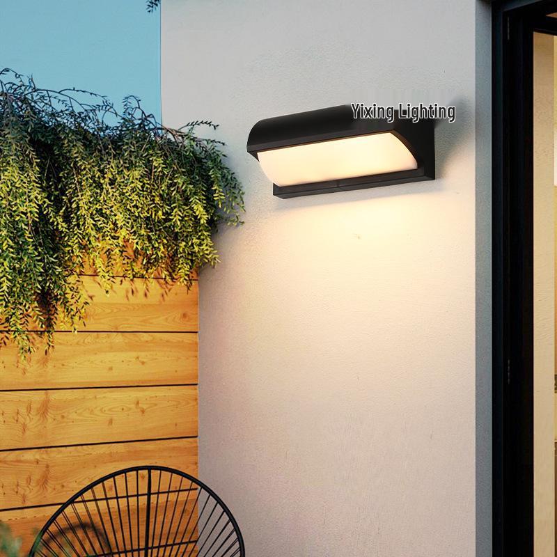 Waterproof Outdoor Wall Light with Sensor for Courtyard, Villa Entrance, Terrace, or Balcony