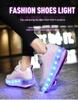 Children's Dynamic Electric Light-Up Roller Shoes with Single/Double Wheels