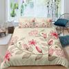 Set Biancheria da Letto Stampato Singolo Lato, Copripiumino Animali Piante Fiori Foglie Copri Piumino Cuscini Copriletti Comodi