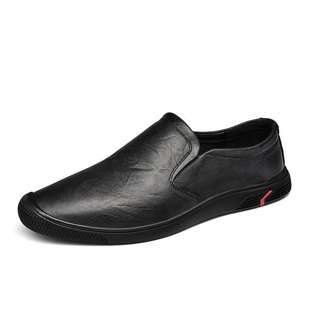 Men Casual Shoes Business Formal Wear Flats Mens Slip On Moccasins Mens Loafers Leather Casual Loafers  New Driving Shoes
