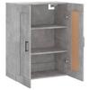 Wall Cabinet Concrete Grey 69.5x34x90 cm Engineered Wood
