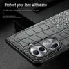 Genuine leather cowhide crocodile pattern protective cover for OPPO Reno11 & Reno11Pro.