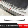 For Lexus NX 250 350 350H 450H -2024 2025 Steel Car Rear Trunk Bumper Cover Trim Tailgate Door Sill Plate Guard Accessories