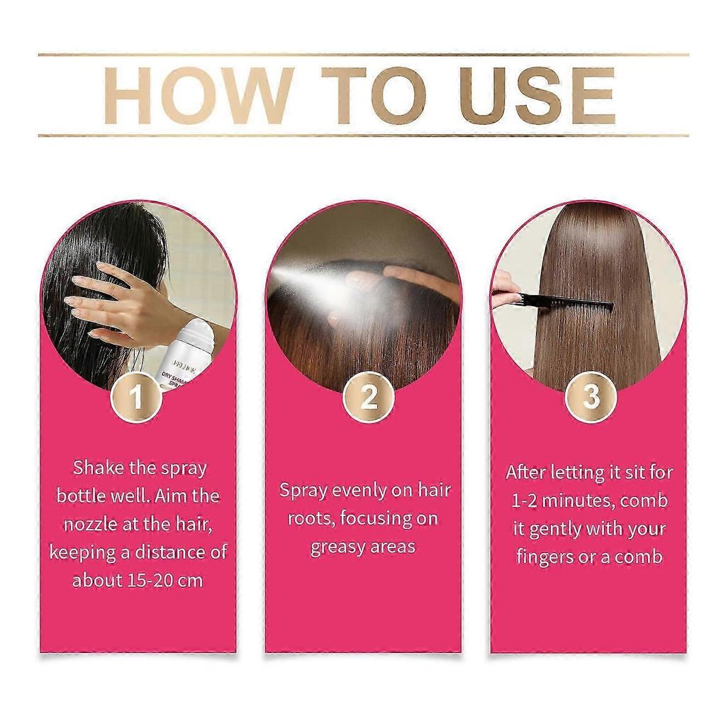 Trockenspray für Haare Faules Fluffiges Haargel Erfrischendes Entfettendes Haar-Leave-In Styling Langanhaltendes Trockenspray für Haare