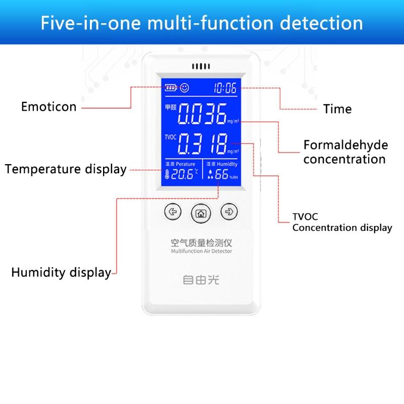 Excellent Air Quality Monitor Detector for TVOC HCHO Formaldehyde Detector Real for Time Data Recording