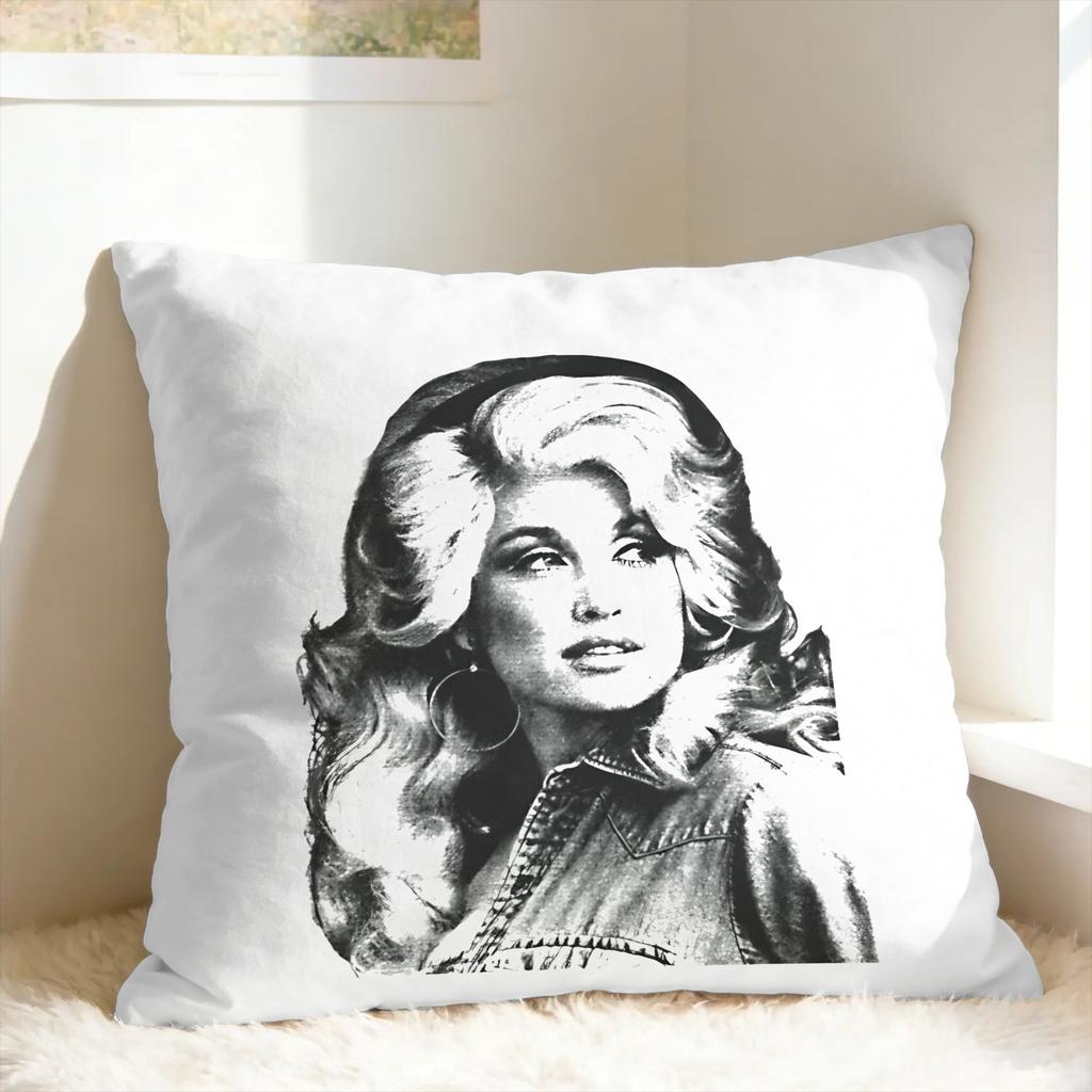 Singer Dolly Parton Pillow Case Square Pillow Cover For Living Room Chair Novelty Pillowcases