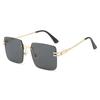 Fashion Square Sunglasses Men Women Gradient Frameless Sun Glasses For Men Popular High Quality Metal Eyewear UV400