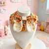 Cute Cartoon Printed Pet Collar Bib Adjustable Scarf Dress‑up for Cats Small & Medium Dogs Teddy
