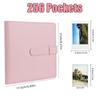 Film Camera 256 Pockets Photo Album Stamp Collection Book Small Album Picture Case 3 Inch Photo Paper PU Leather Storage Cases