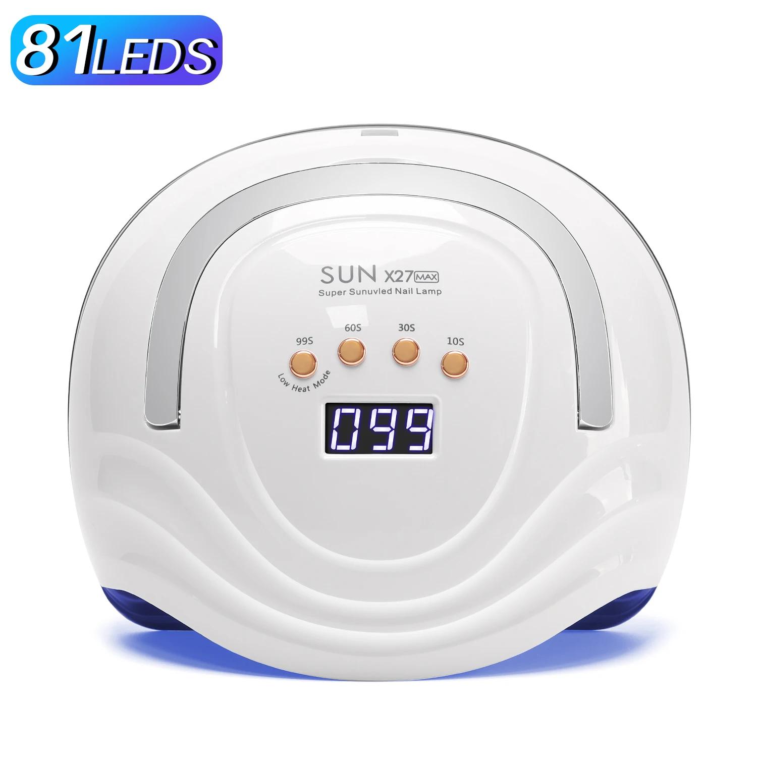 

УФ светодиодная лампа 380 Вт для ногтей 81 светодиод лампа для сушки ногтей быстросохнущая лампа для гель-лака для ногтей с ЖК-экраном автосенсор оборудование для ногтей EU plug