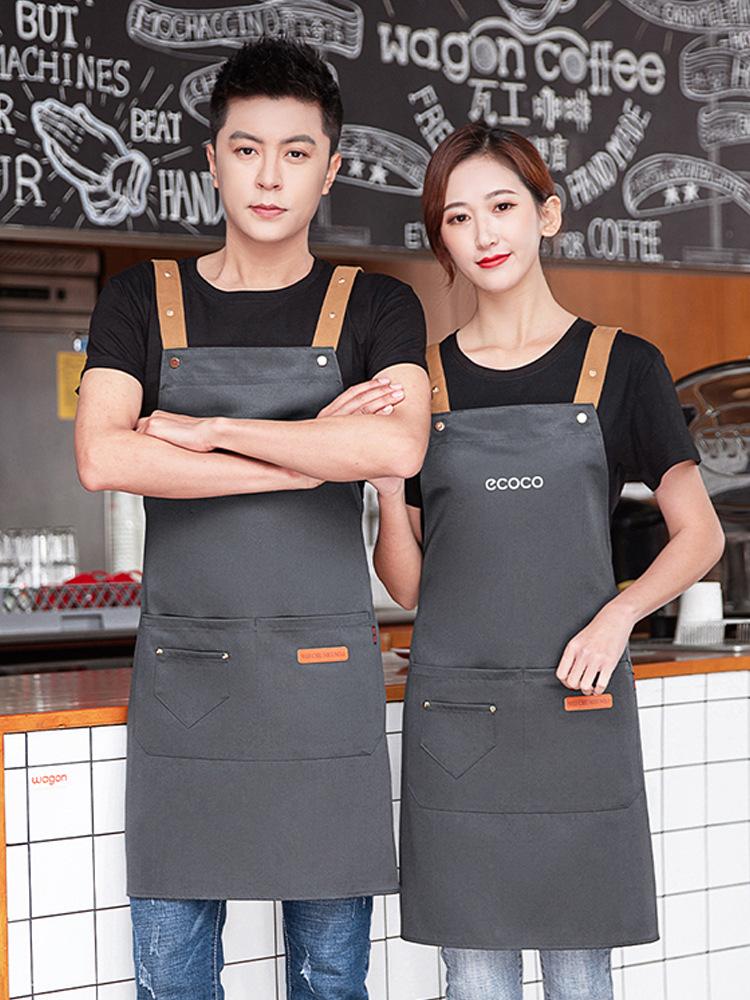 Apron Home Kitchen Cooking Food Waterproof and Oil-proof Work Clothes Women Work Dust and Dirt