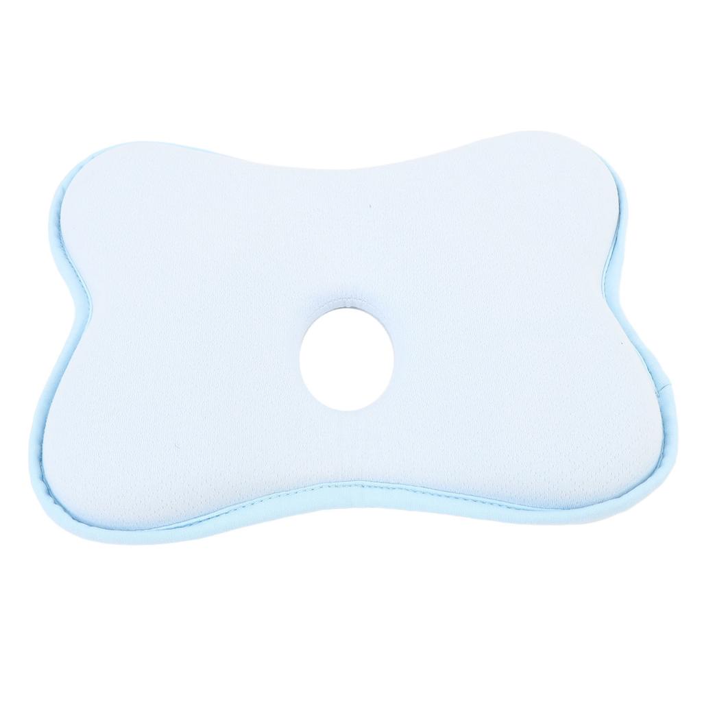 Pernă pentru modelarea bebelușului Preveniți capul plat, spumă cu memorie, orificiu central moale, pernă de dormit ergonomică pentru sugari