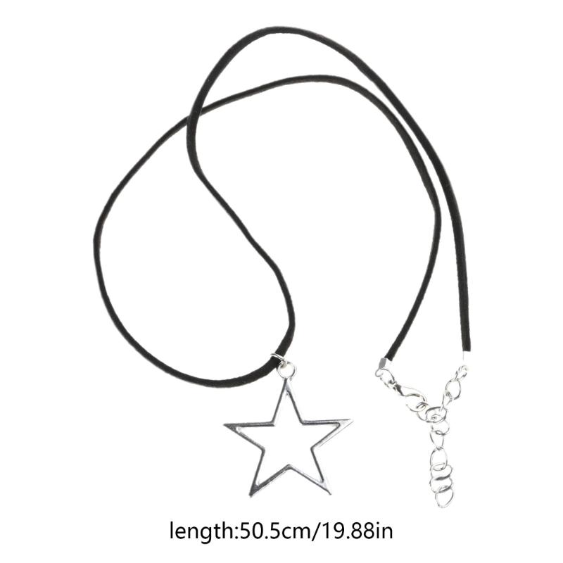 Hollow Star Pendant Necklace Sweet Cool Clavicle Chain Charm Necklace Jewelry