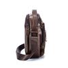 LAOSHIZI Genuine Leather Men's Crossbody Shoulder Bag Vintage Cowhide Messenger Bag for Male Small Casual Handbag