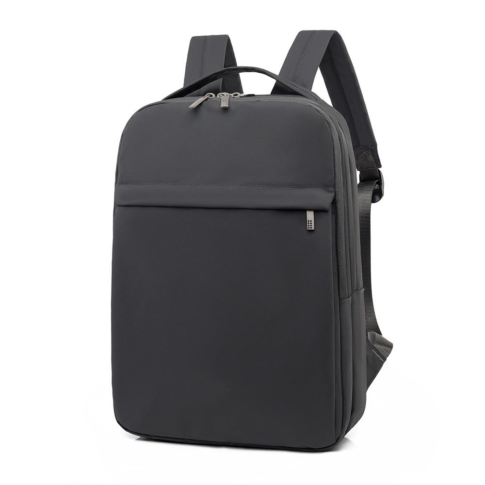 Sleek Minimalist Backpack with Front Zipper Pocket and Padded Shoulder Straps