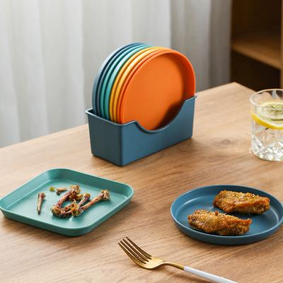 Set de 8 bucăți 6 inch Farfurie pentru gustări și salată de fructe Tavă pentru resturi osoase de pe birou Tavă mică pentru mâncare Farfurii pentru hrănirea bebelușilor Veselă de bucătărie