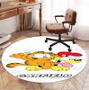 Garfield Pattern Round Rug, Indoor/Outdoor Mat, for Picnic, Gameroom, Bedroom, Office, Living Room, Home Decor Carpet, Birthday Gift