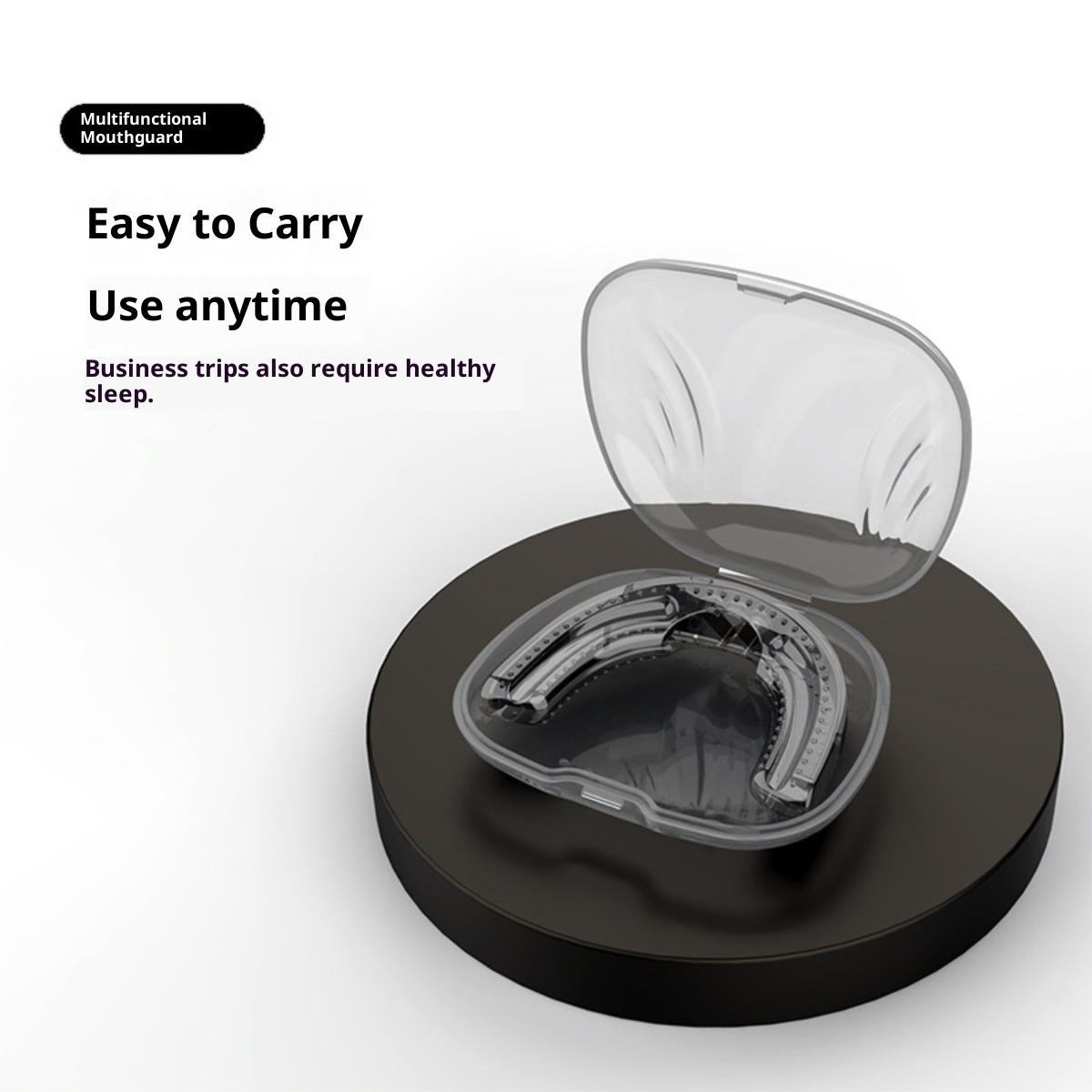 

Капа от храпа Физическая профилактика скрежета зубами Ортодонтический аппарат Средство от храпа во сне Силиконовое устройство против храпа чёрный