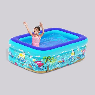 WEZHO Inflatable Whale Print Family Pool