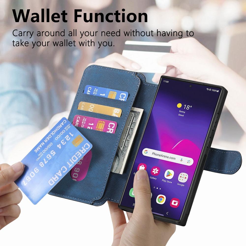 Cards Wallet Magnetic Flip Phone Case For Samsung Galaxy S25 S24 Ultra S22 S23 FE S21 A56 A35 A26 A16 A55 A54 A35 A25 A05S A05