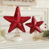 Shiny Christmas Tree Topper Decoration Unique Pentagram Decoration  New Year Party