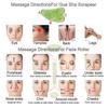 Dual-Head Jade Facial Massage Roller and Guasha Kit Set