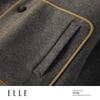 ELLE Women's Cashmere Blend Double-Sided Short Coat