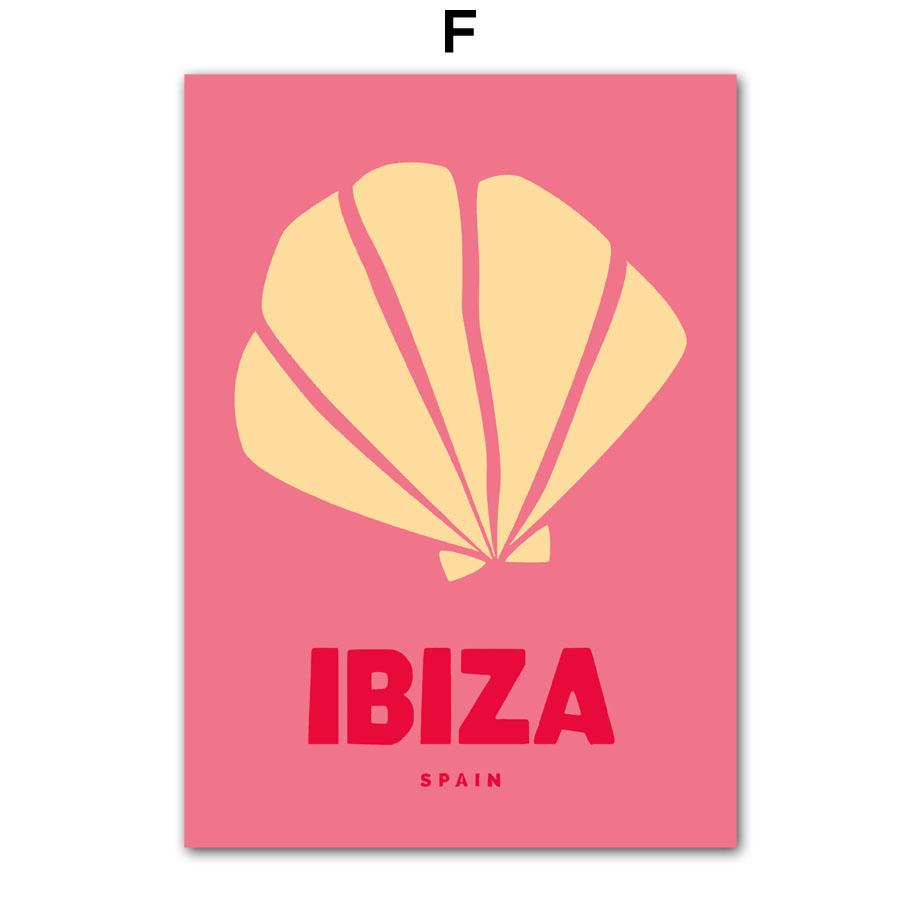 Abstrakte Farbblockformen Pfirsichschale Wandkunst Leinwandgemälde Nordische Poster und Drucke Wandbilder für Wohnzimmerdekor