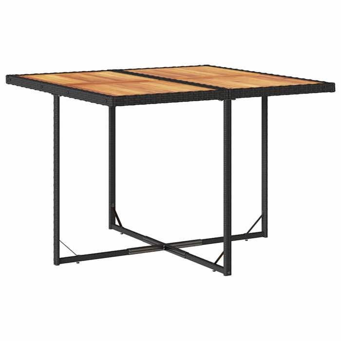 VidaXL 9-Piece Garden Dining Set with Cushions, Table and Folding Back Chairs, Outdoor Patio Furniture 3211563