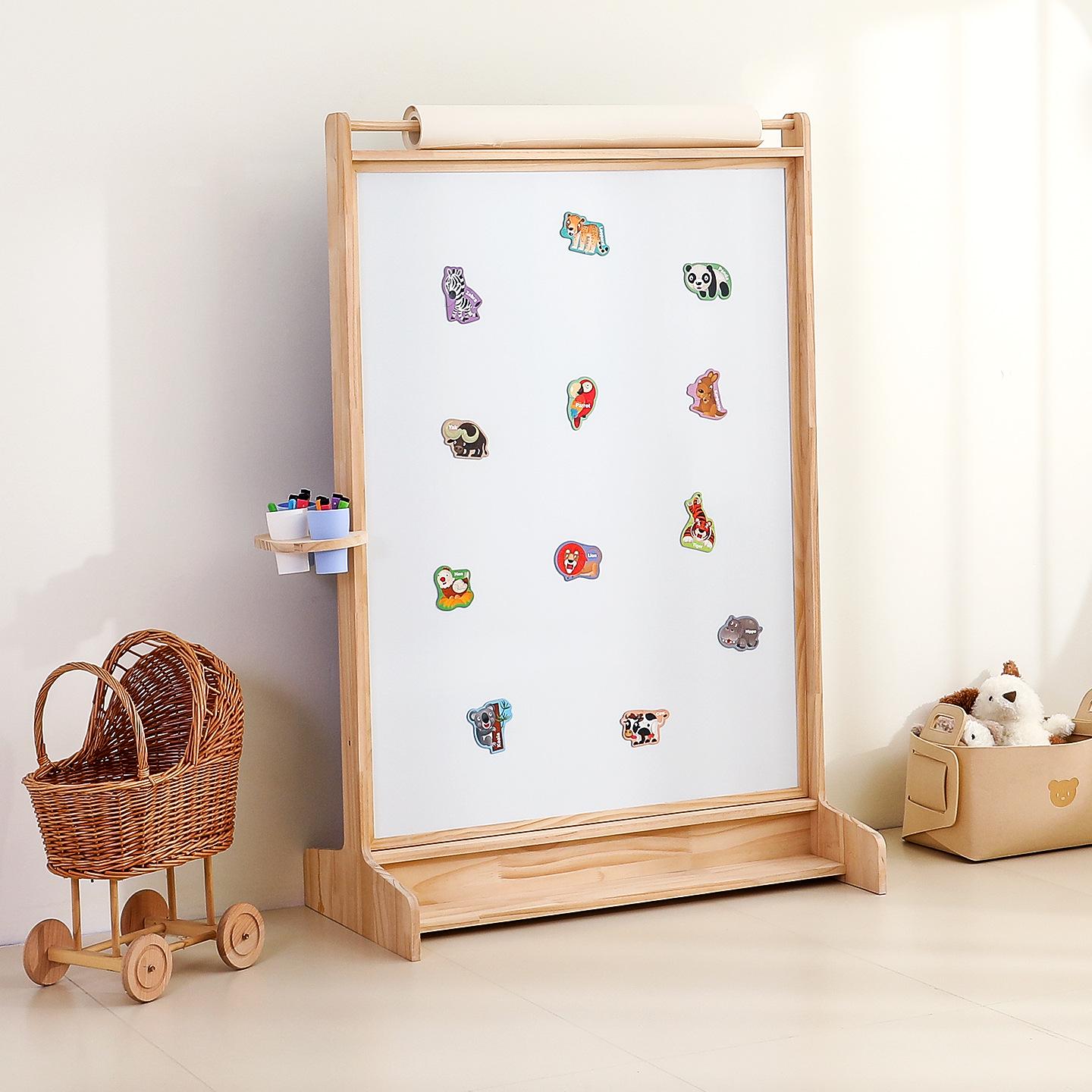 

Двусторонняя магнитная доска: Детская стираемая классная доска и доска для рисования граффити With Roll Small