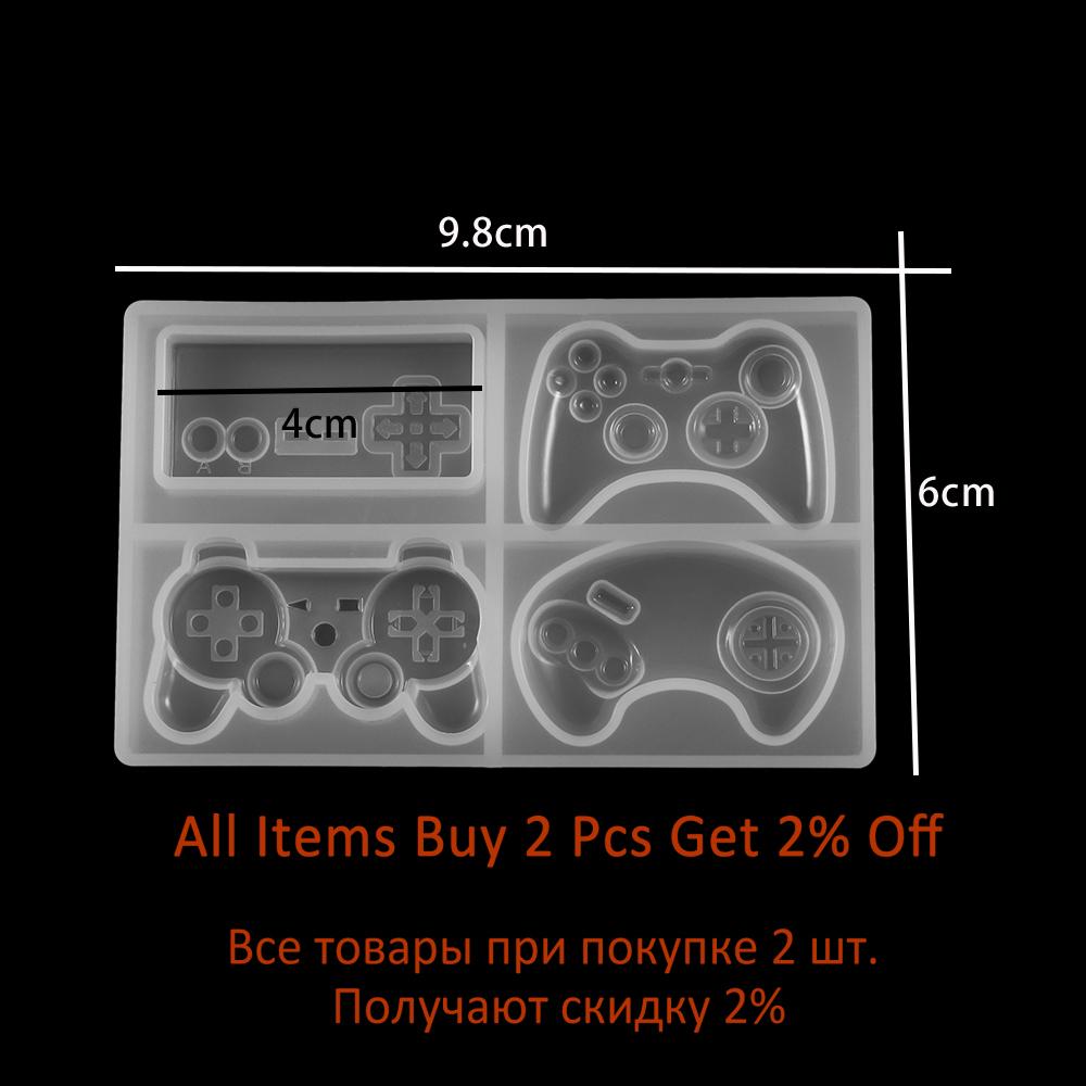 1pcs Video Game Controller Resin Molds Gamepad Game Controller Epoxy Mould Silicone Resin Mold For Diy Jewelry Making Findings