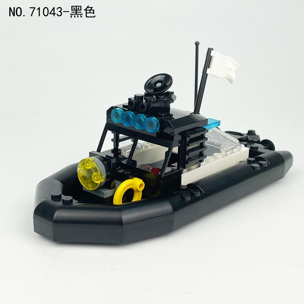 Motoscafo Tornado 71043 Giocattolo da Costruzione a Particelle Piccole da Assemblare per Bambini Barca di Gomma che Trasporta Minifigure