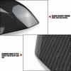 2x Rear Carbon Fiber Rearview Mirror Cover Cap for Honda Civic Sedan Coupe 16-21