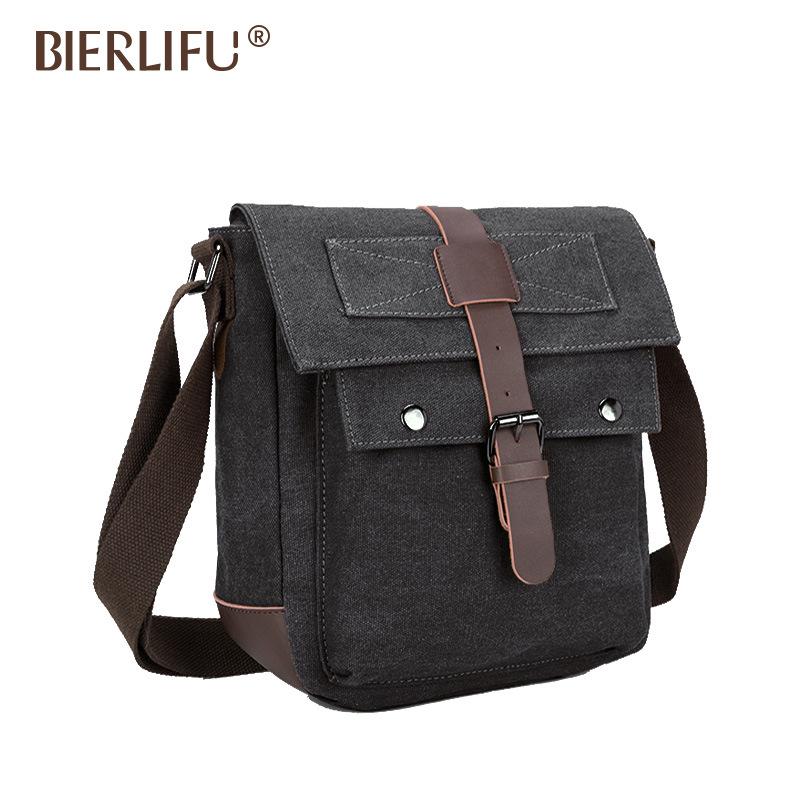 Men's Wear-Resistant Canvas Crossbody Bag