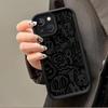 Super cool black graphic phone case for iPhone 15 14 13 12 11 x XR Xs SE2 SE 8 7 plus pro Max mini silicone back cover
