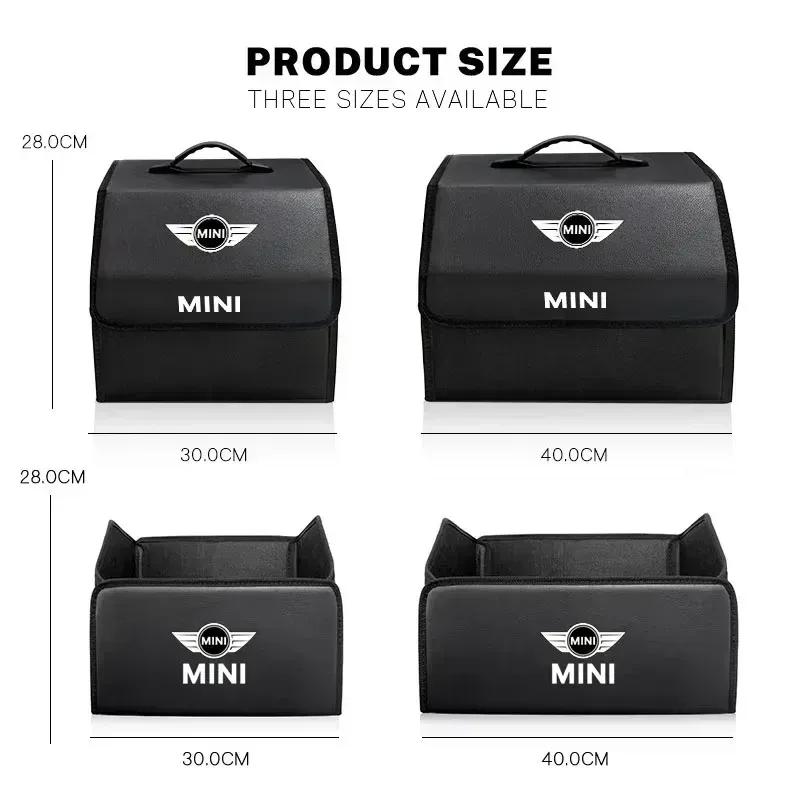-Faltbare Auto-Kofferraum-Organizer-Tasche zur Aufbewahrung von Auto-Emblemen für BMW MINI Cooper S JCW WORKS One Countryman R58 R57 R56 R55 F55 F56