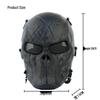 Full Face Skull Warrior Knight Protective Steel Mesh Mask for Halloween