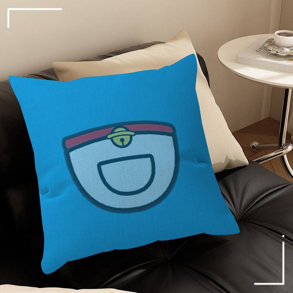 Pillow Cover Sofa Cushion Cover Home Room Decoration Children Gift Anime D-D-Doraemon W-Whitepaper