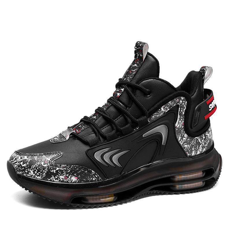 Schuhe Herrenschuhe Vier Jahreszeiten TPU Popcorn Sneaker Jugend High-Top Kampf Basketballschuhe Modeschuhe