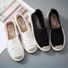 Women Flats Shoes Slip On Ladies Canvas Lazy Loafers Breathable Espadrilles Spring Autumn Footwear