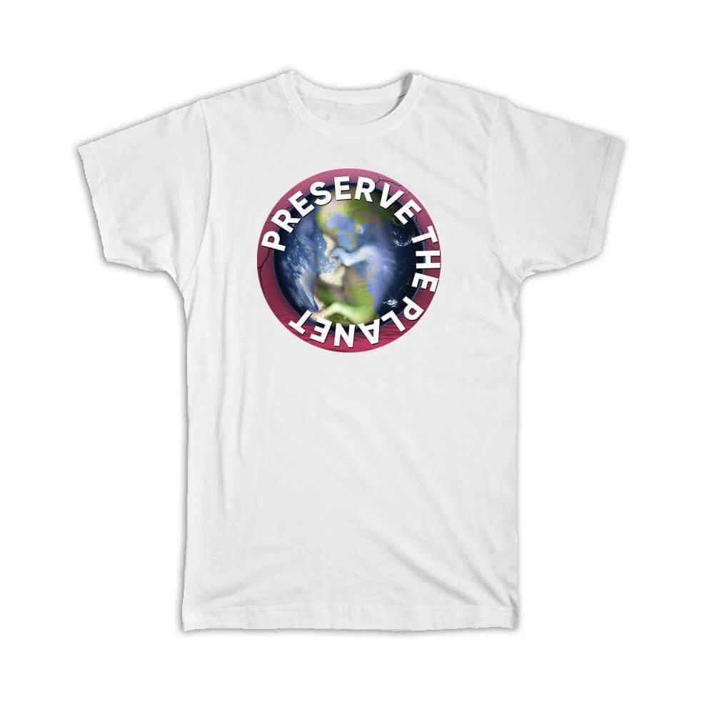 Gift T-Shirt : Ecolife Preserve Life Earth Globe Nature Protection Eco Friendly L