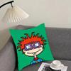 RRugrats Cartoon Cushion Cover Pillowcase Ultra Soft Skin Friendly Fabric Cloud Like Comfort Concealed Zipper