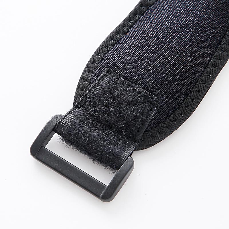 Unisex Verstellbare Eva Weichpolster Knieschlaufe Patellasehnen-Schutz Kompressionsbandage für Laufen Radfahren Fitnessstudio Sport Knieunterstützung