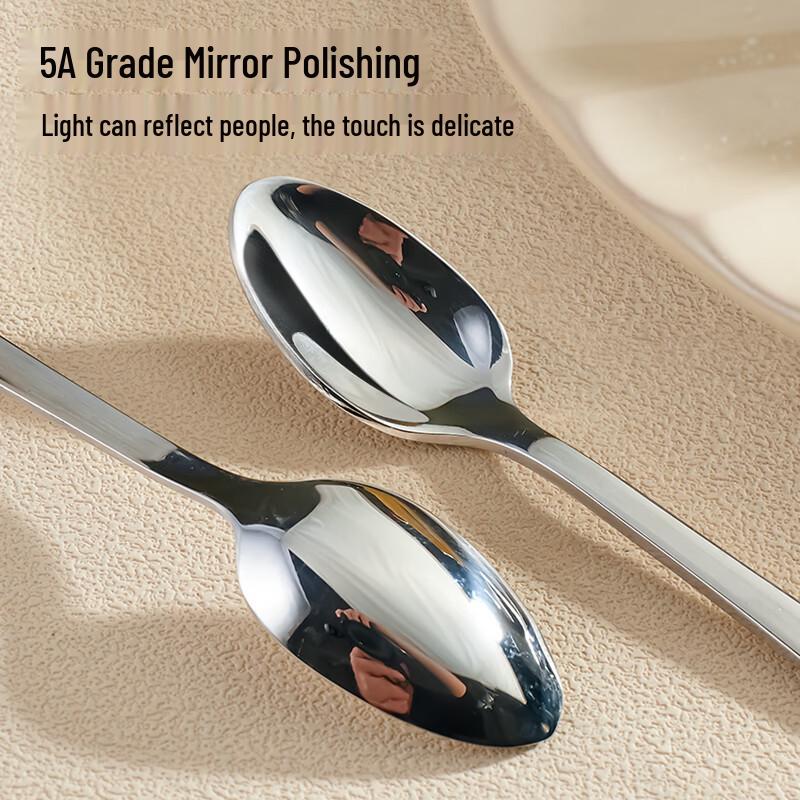 Edelstahl 304 Dessertlöffel, 2er-Pack