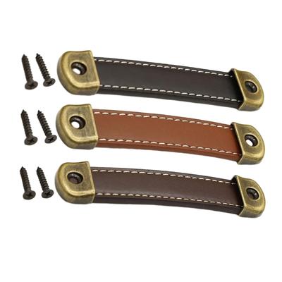 Asa de Equipaje de Cuero PU, Correas de Repuesto, Accesorios para Cajones, Muebles, Tocadores, Cajas,