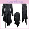 Elegante Chaqueta Frac Gótica Para Hombres Disfraz de Cosplay Perfecto Uniforme de Halloween