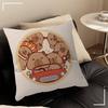 Anime C-Capybara Cartoon Cute   Pillow Cushion Cover Pillowcase Living Room Sofa Home Decor Customized