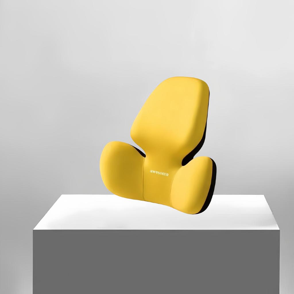 Car Headrest Relieves Neck Pain Headrest Seat Lumbar Cushion Removable Pillowcase Helps Relieve Fatigue Lumbar Support Cushion