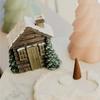 Weihnachten Winter Blockhaus Räucherkegel brennen Weihnachten Schornstein Hütte Räucherkegel Brenner Tisch Herzstück Display Weihnachtsdekoration