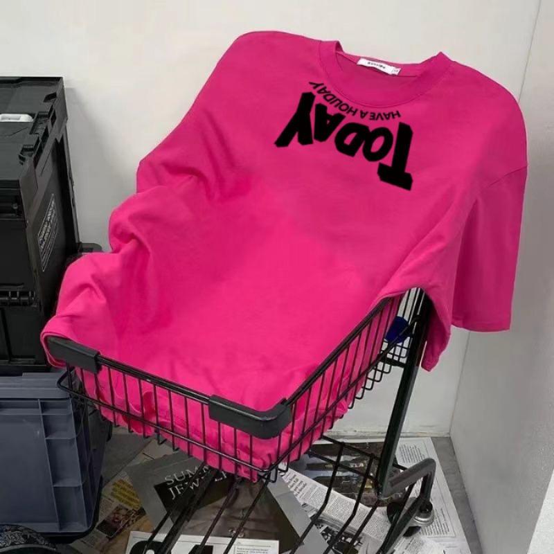 

Женский летний трендовый топ с принтом монограммы и короткими рукавами 2XL